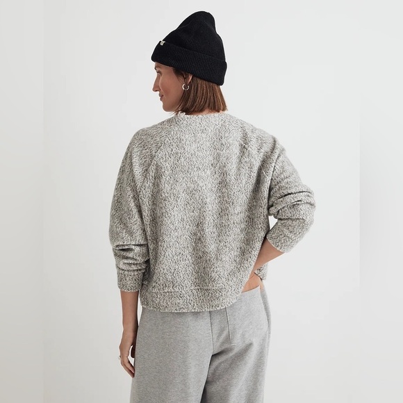 MadeWell Brushed Bouclé Raglan-Sleeve Cardigan NN303 - Picture 4 of 6